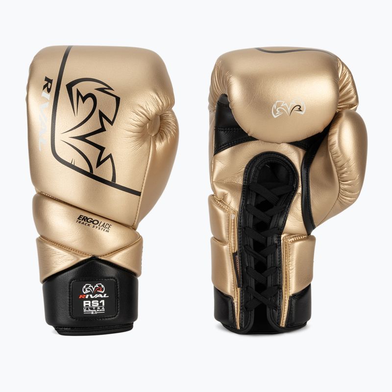 Боксови ръкавици Rival RS1 Ultra Sparring 2.0 gold