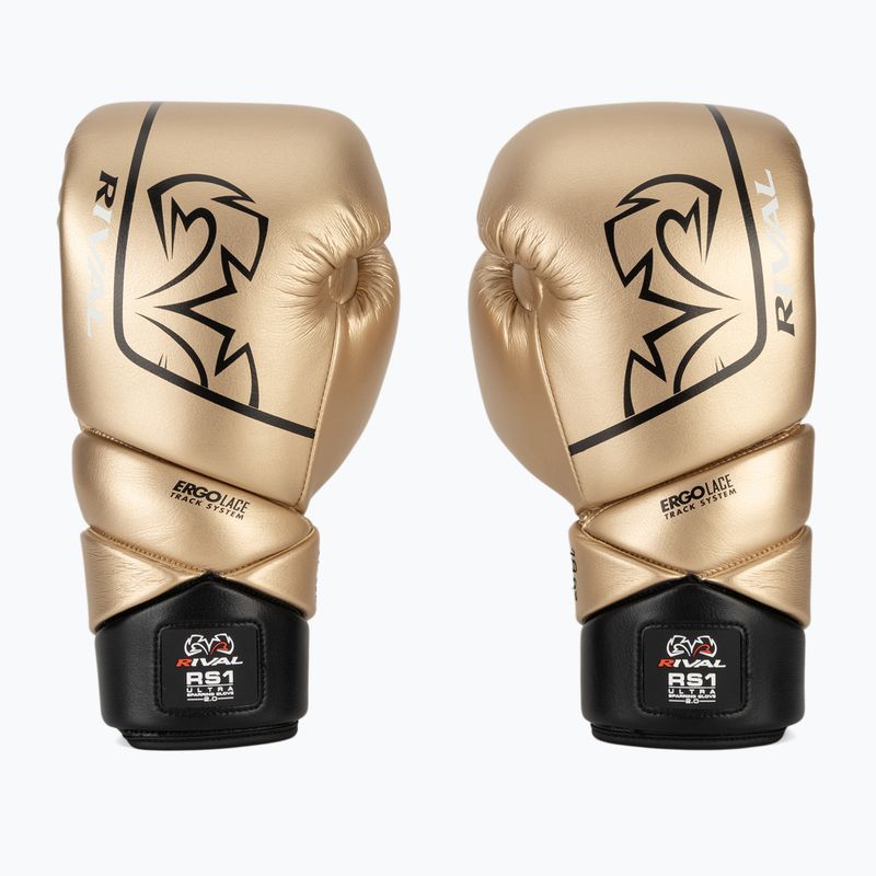Боксови ръкавици Rival RS1 Ultra Sparring 2.0 gold 2