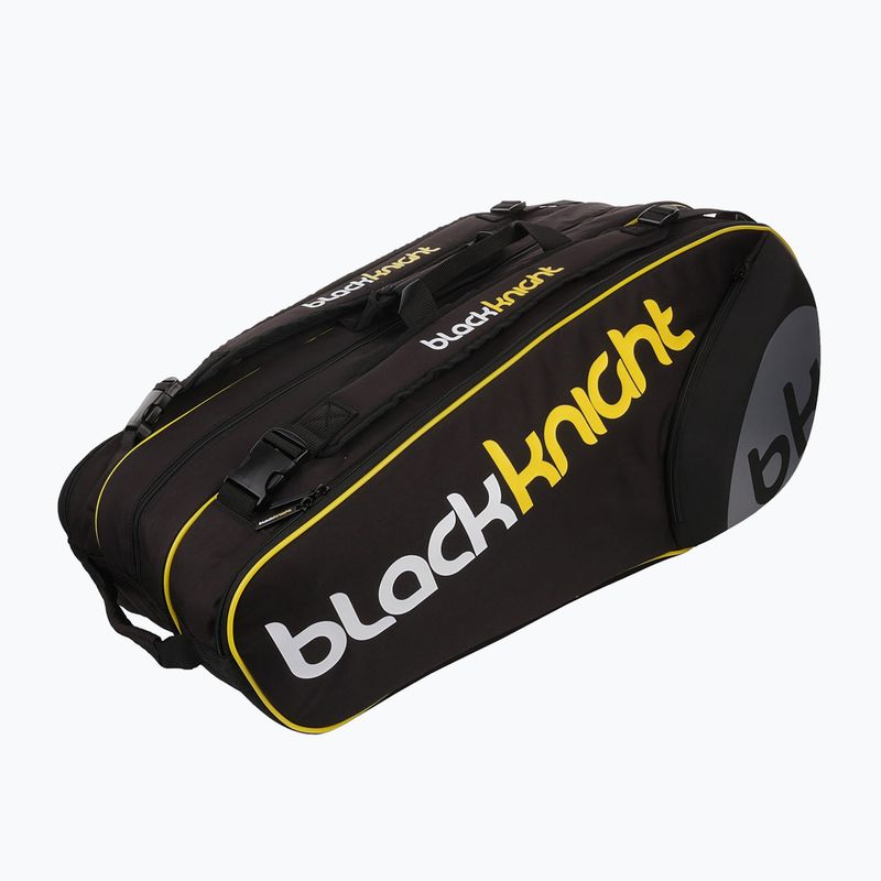 Чанта за скуош Black Knight Pro Series Tour 12R black/yellow