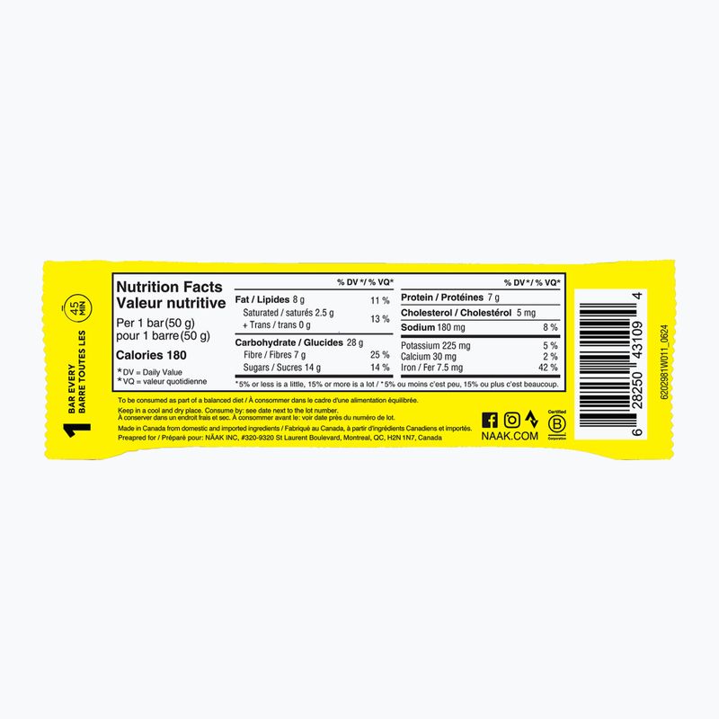 Näak Ultra Energy bar 50 g банан и шоколад 2