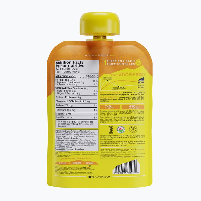 Näak Ultra Energy Gel 90 g сладки картофи маслена тиква 2