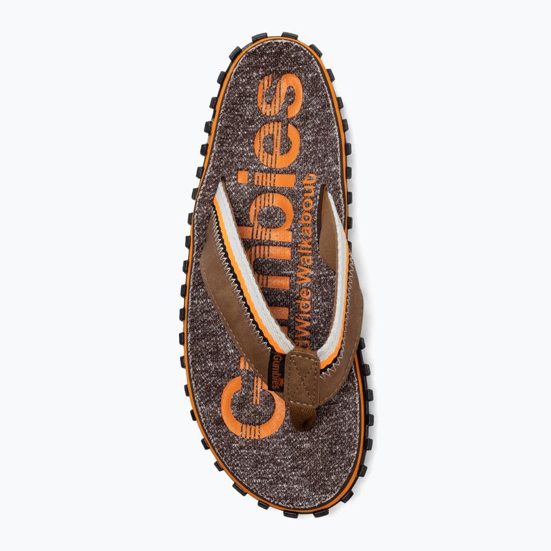 Gumbies Cairns оранжеви и кафяви джапанки 6