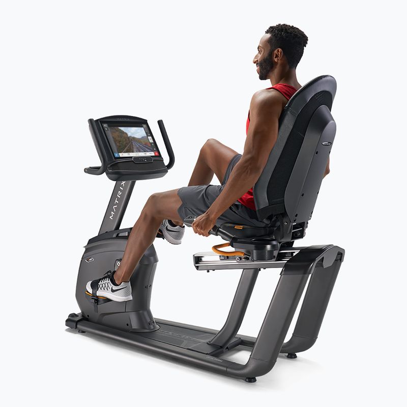 Matrix Fitness легнал велосипед R50XIR-02 графит сив 4