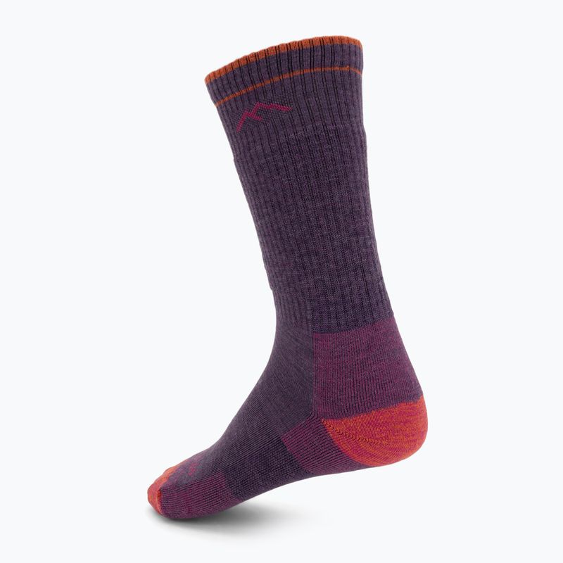 Дамски чорапи Darn Tough Hiker plum heather 2