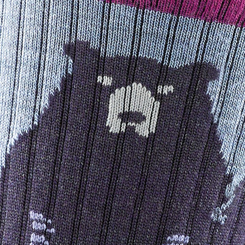 Дамски чорапи Darn Tough Bear Town Micro Crew Cushion purple 2