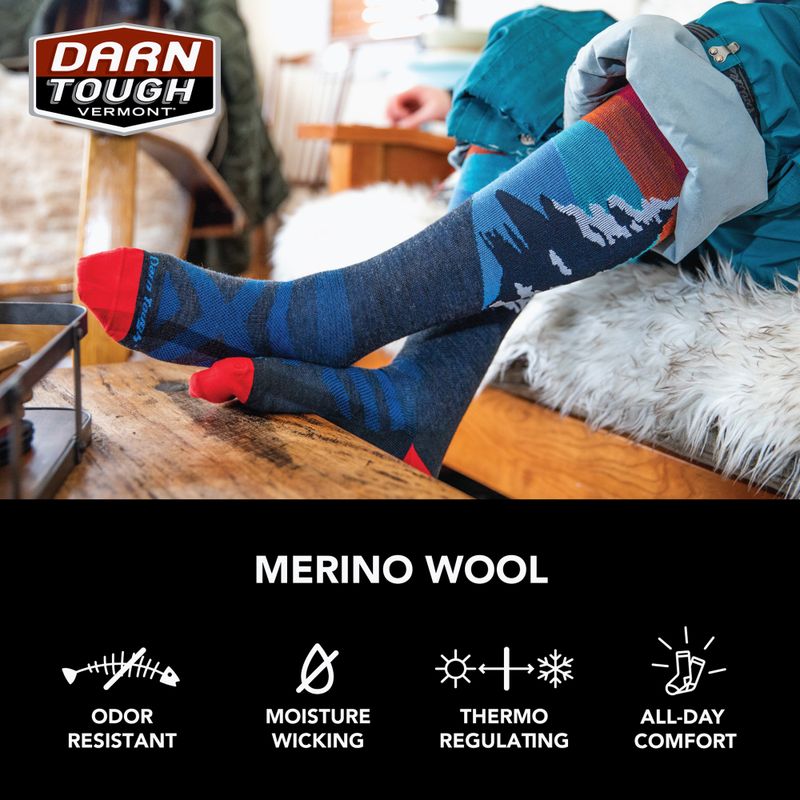 Мъжки чорапи Darn Tough Solstice OTC Lightweight charcoal 3