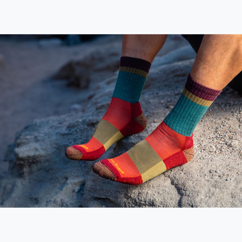 Мъжки чорапи за трекинг Darn Tough Heady Stripe teal 2