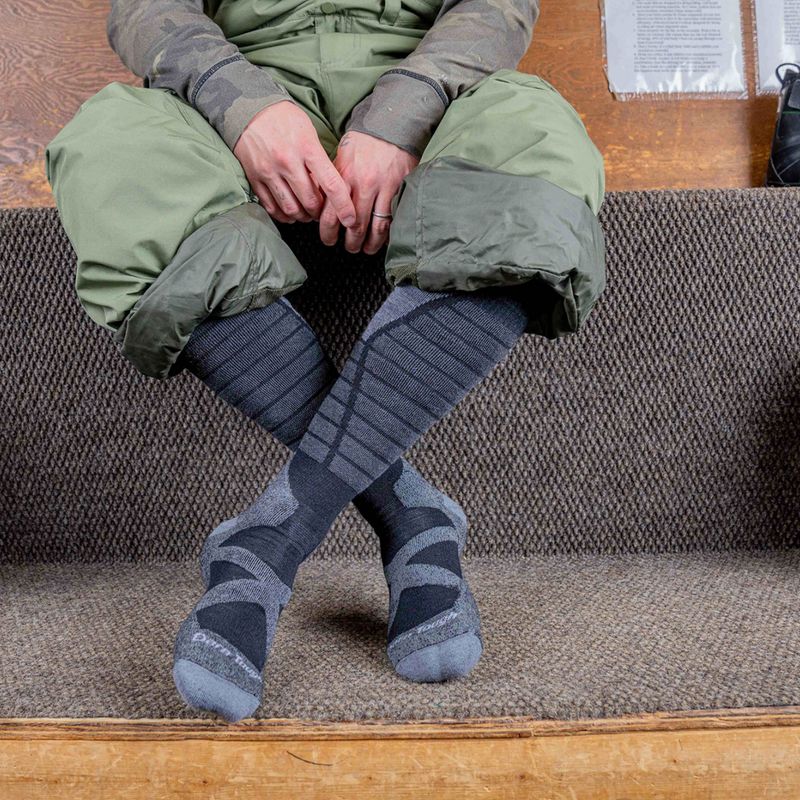Мъжки чорапи Darn Tough Function X OTC Midweight with Cushion w/ Padded Shin black 6