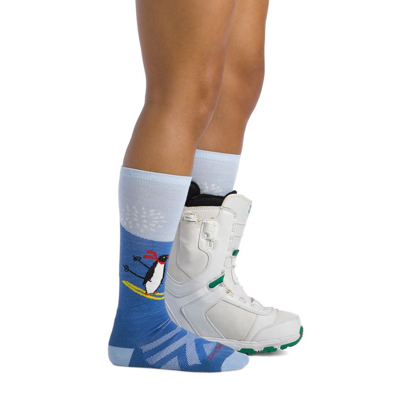 Детски скиорски чорапи Darn Tough Penguin Peak OTC Midweight with Cushion stellar 3