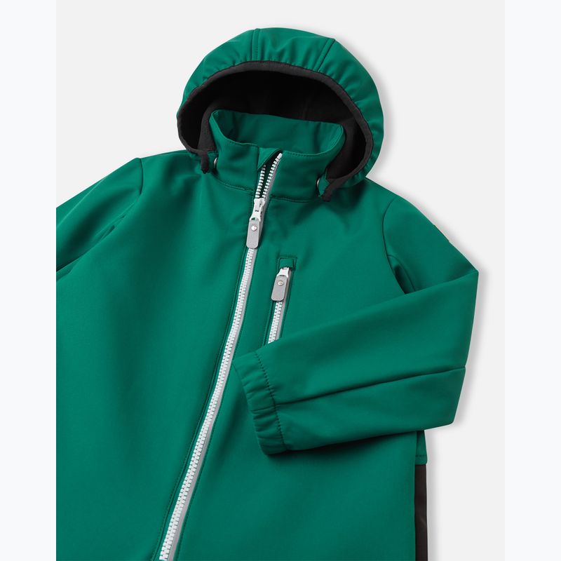 Гащеризон softshell dziecięcy Reima Nurmes deeper green 4