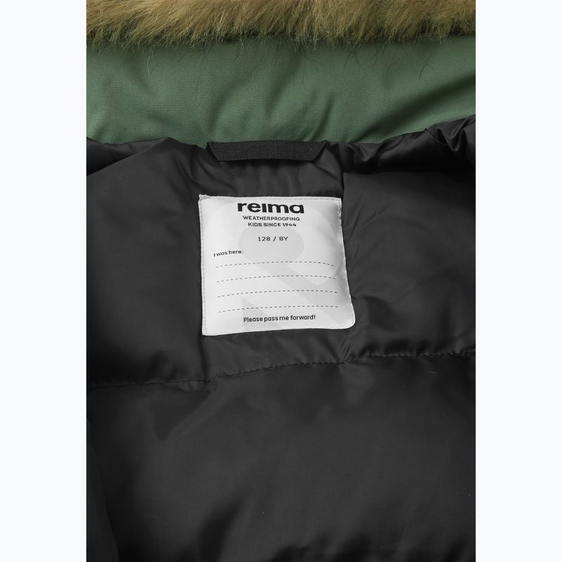 Детско зимно яке Reima Serkkula thyme green 6