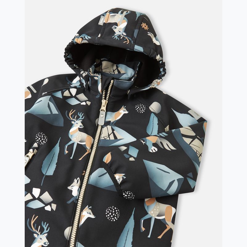 Детски софтшел гащеризон Reima Mjosa black 3