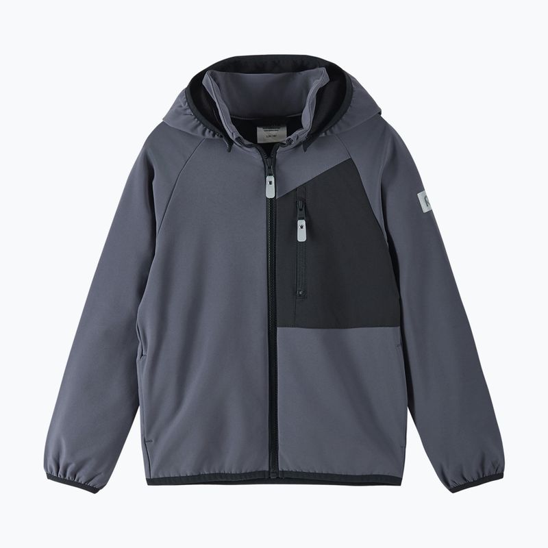 Детско софтшел яке Reima Mukana soft black