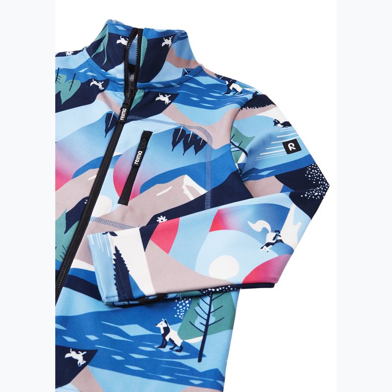 Детски суитшърт от полар Reima Iisisti blue ocean 3