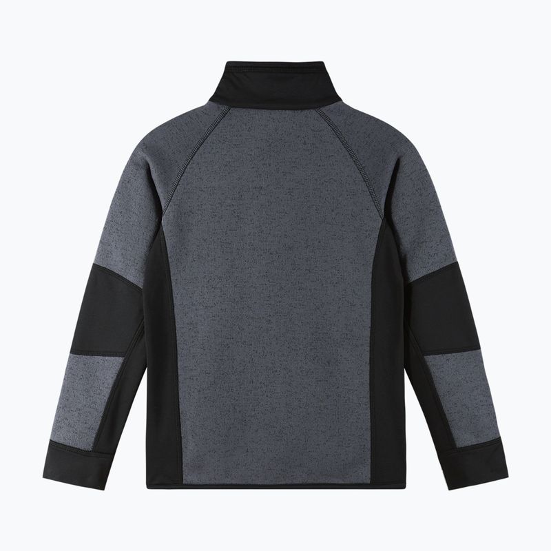 Детски поларен суитшърт Reima Liukuen soft black 2