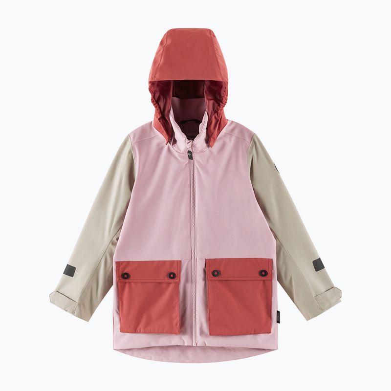 Детско софтшел яке Reima Sysma grey pink