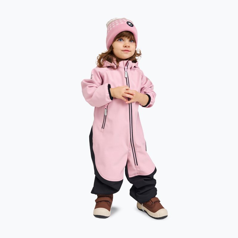Детски софтшел гащеризон Reima Mjosa grey pink 6