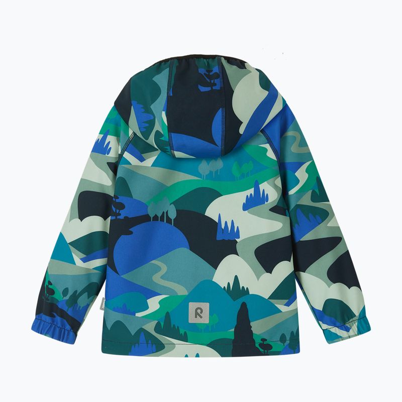 Детско софтшел яке Reima Vantti dparkly blue 2