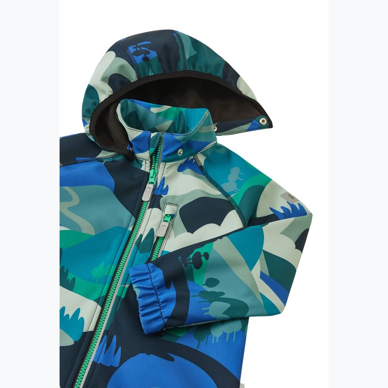 Детско софтшел яке Reima Vantti dparkly blue 4