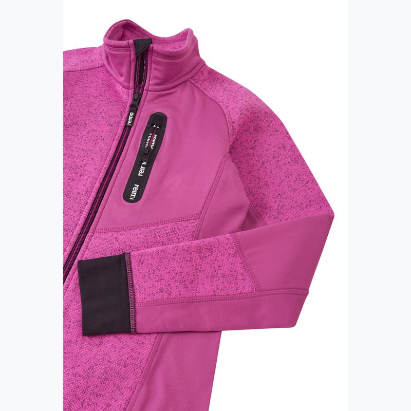 Детски поларен суитшърт Reima Laskien fucshia 3