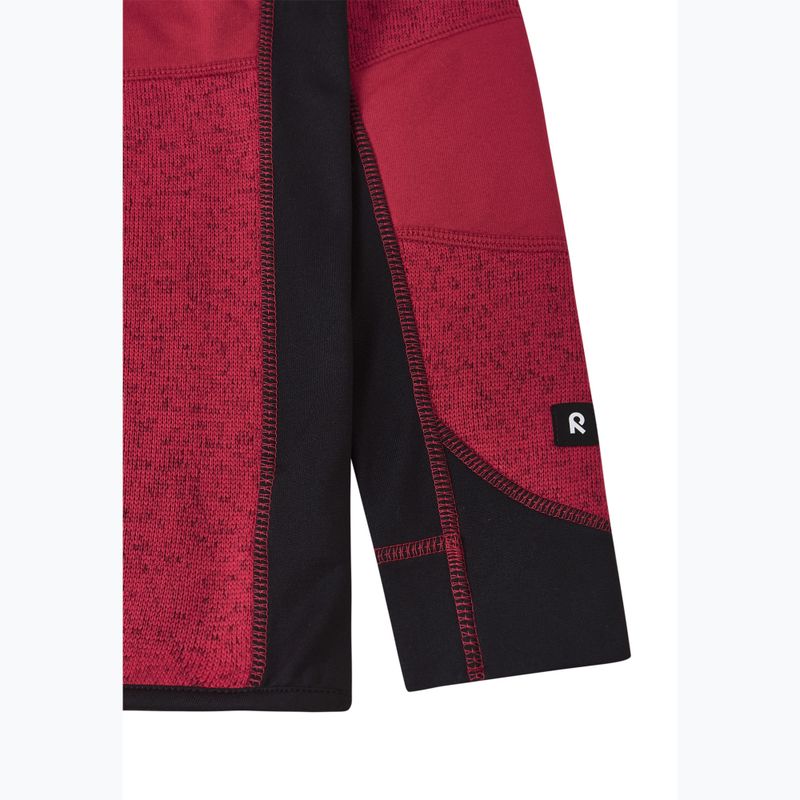 Детски поларен суитшърт Reima Liukuen cranberry 4