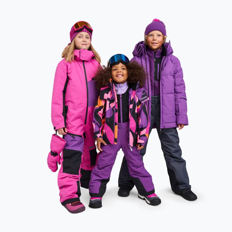 Детски поларен суитшърт Reima Puhku plum purple 7