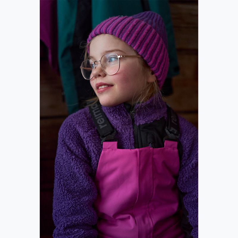 Детски поларен суитшърт Reima Puhku plum purple 8
