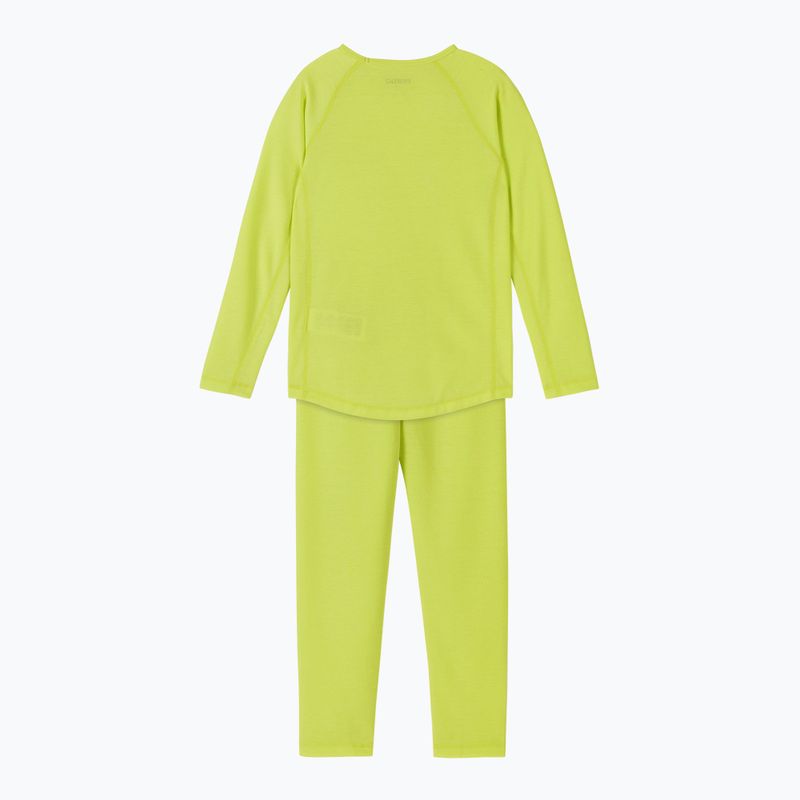 Комплект термобельо за деца Reima Lani bright lime 2
