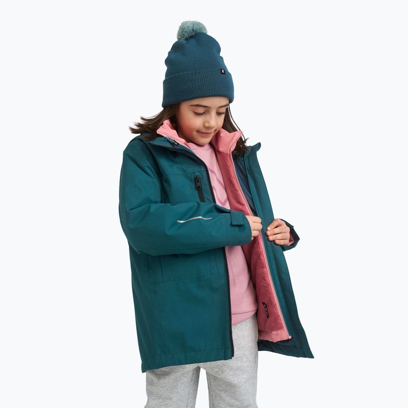 Детска зимна шапка Reima Omasi dark teal 6