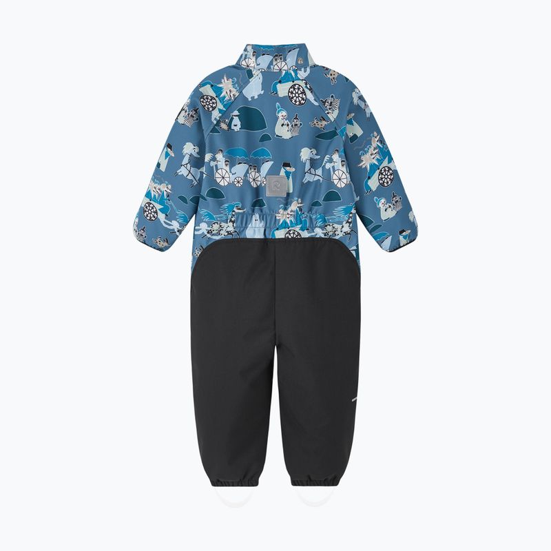 Детски софтшел гащеризон Reima Moomin Mjosa blue ocean 3