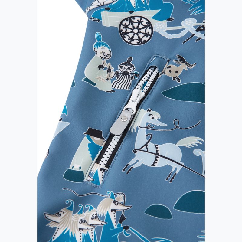 Детски софтшел гащеризон Reima Moomin Mjosa blue ocean 6