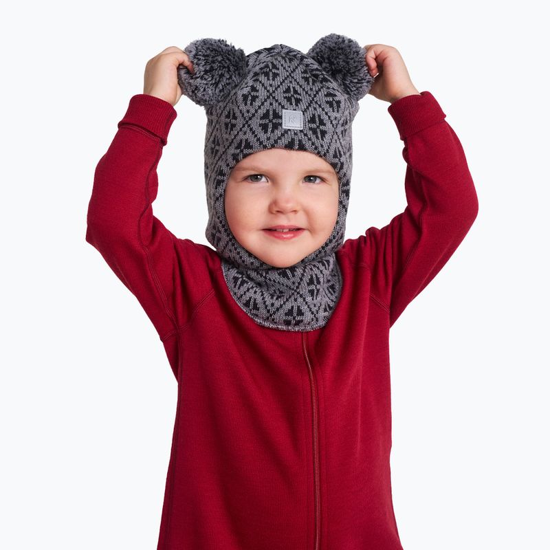 Детска шапка маска Reima Kuuraan melange grey 5