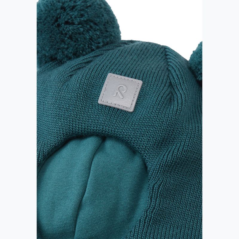 Детска шапка маска Reima Vekkuli dark teal 3