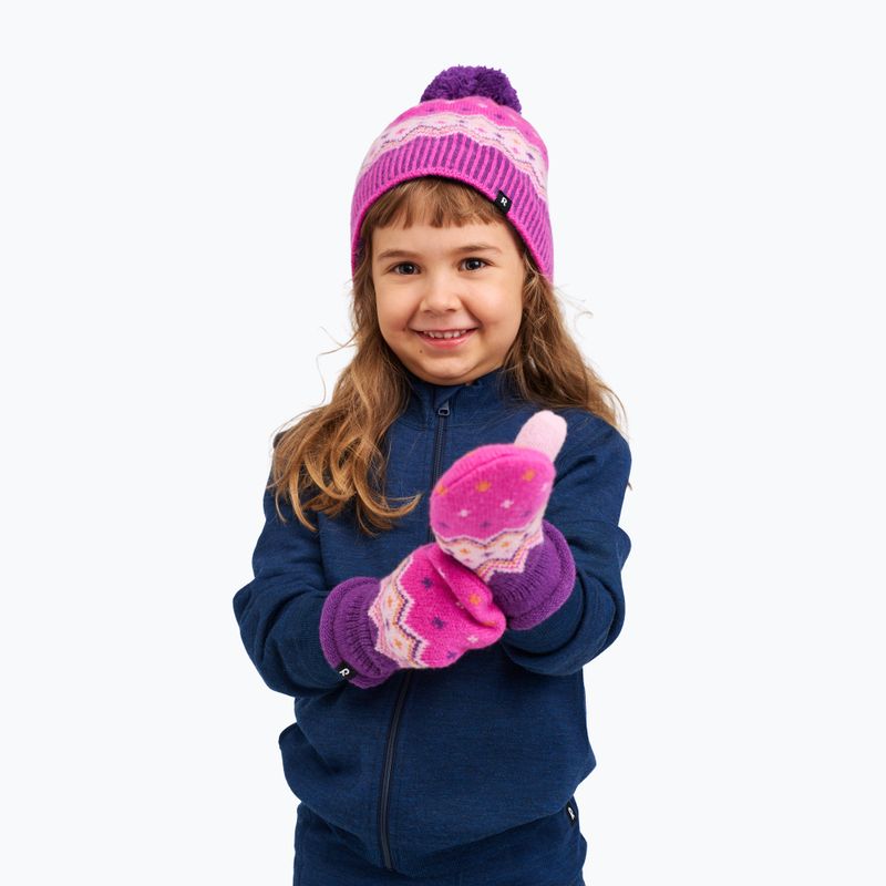 Детска зимна шапка Reima Pohjoinen plum purple 4