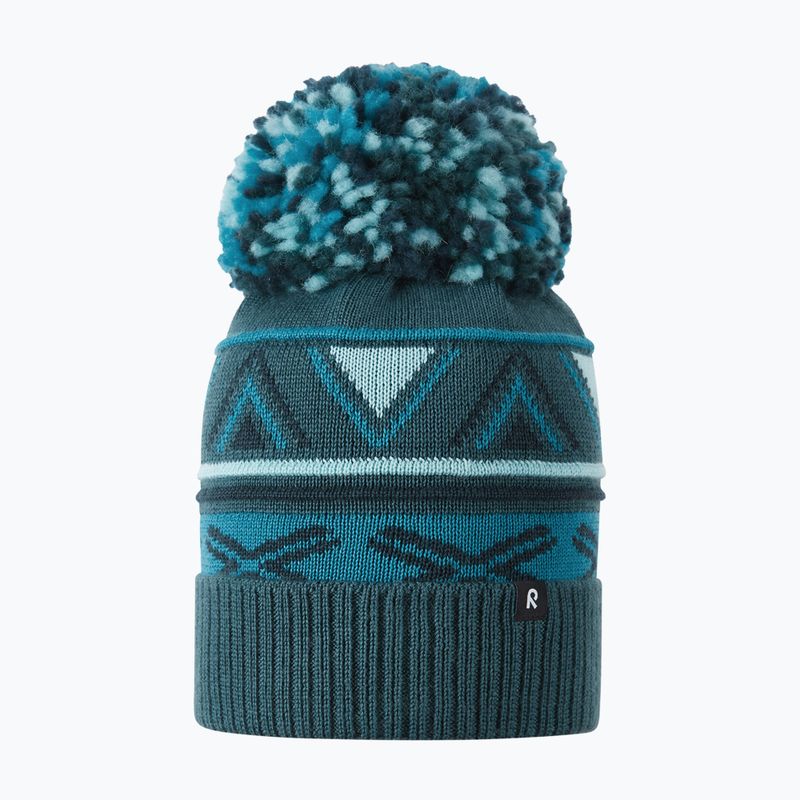 Детска зимна шапка Reima Kirjoen dark teal