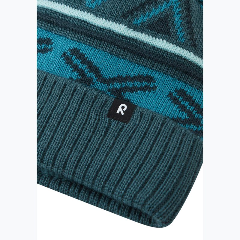 Детска зимна шапка Reima Kirjoen dark teal 3