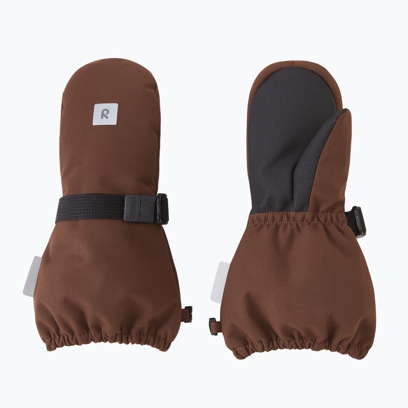 Детски скиорски ръкавици Reima Ote umber brown