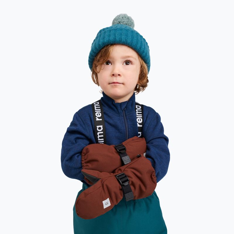 Детски скиорски ръкавици Reima Ote umber brown 6