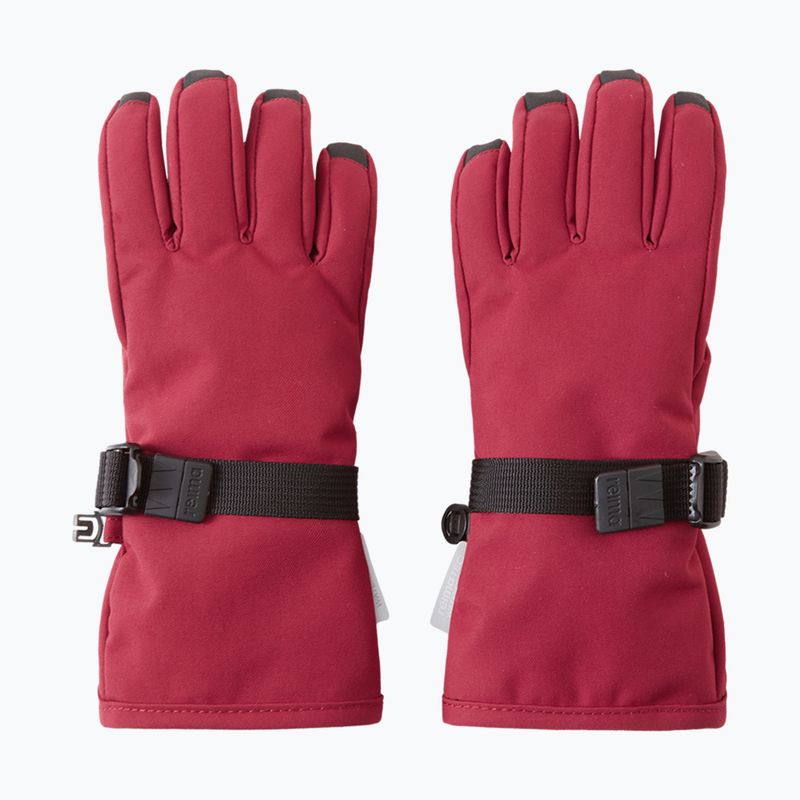 Детски скиорски ръкавици Reima Tartu maroon 2