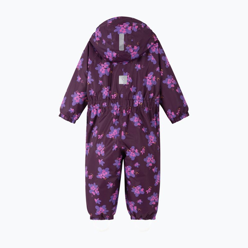 Детски скиорски гащеризон Reima Puhuri deep purple 2