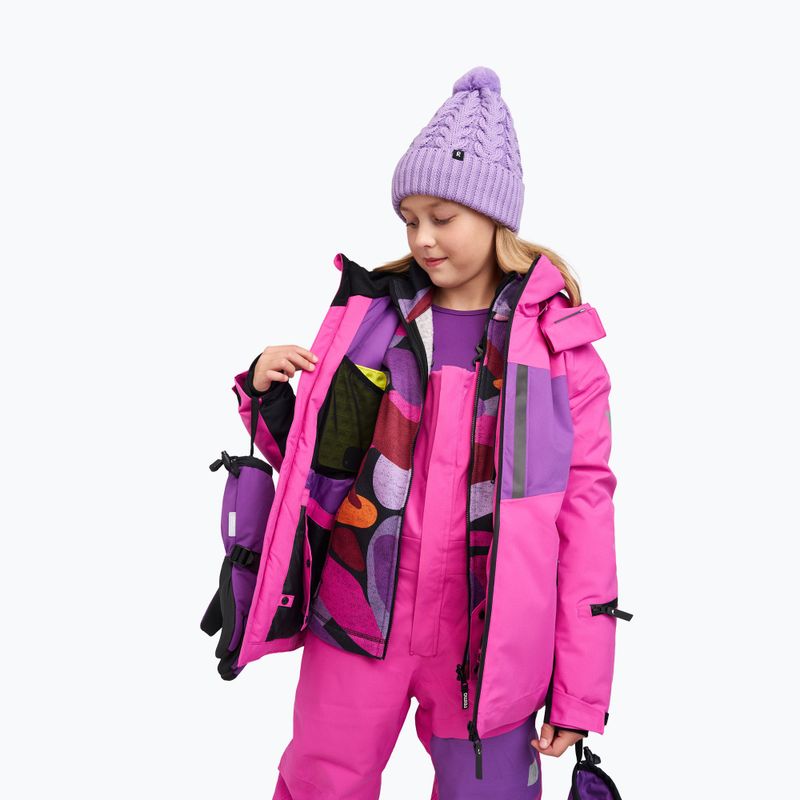 Детско скиорско яке Reima Jatuni Fucshia 12