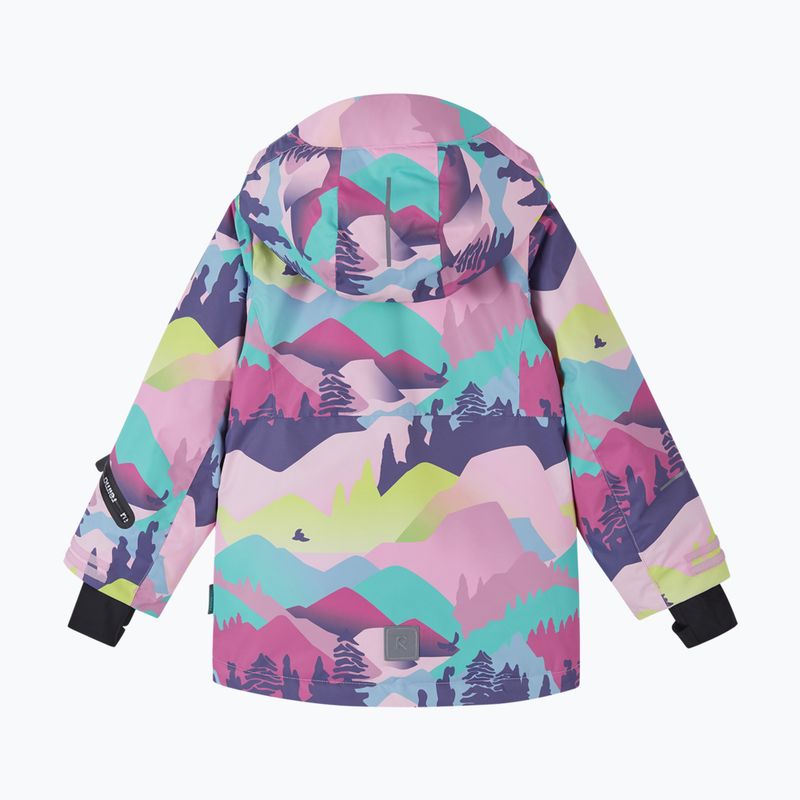 Детско скиорско яке Reima Kiiruna grey pink 2