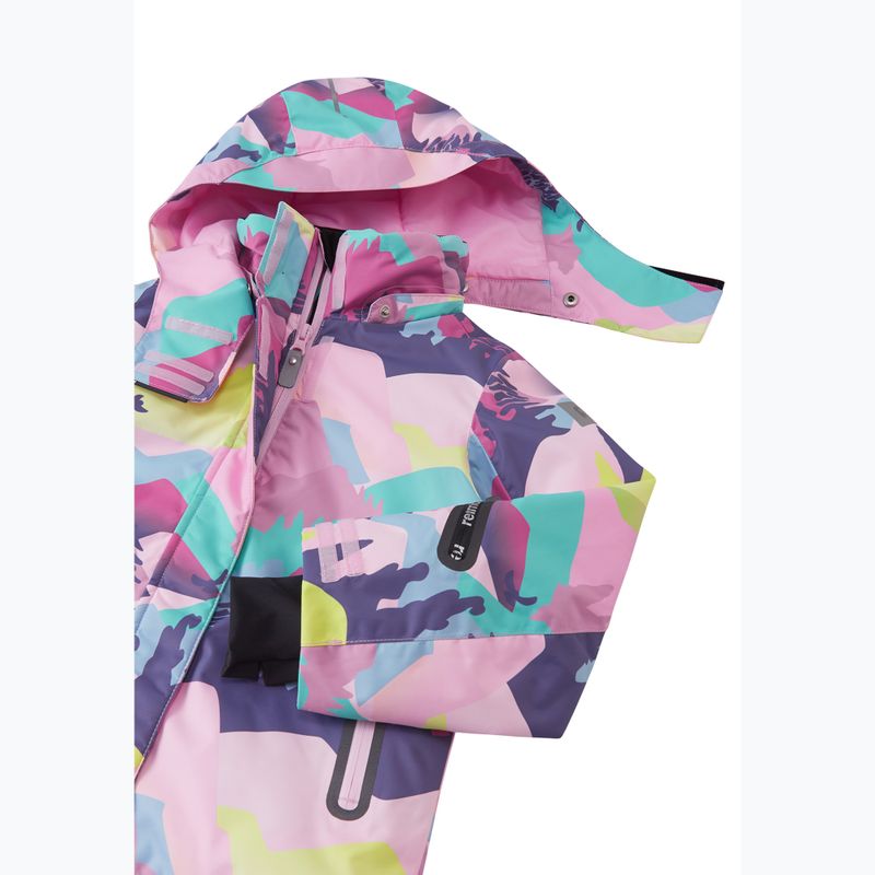 Детско скиорско яке Reima Kiiruna grey pink 4
