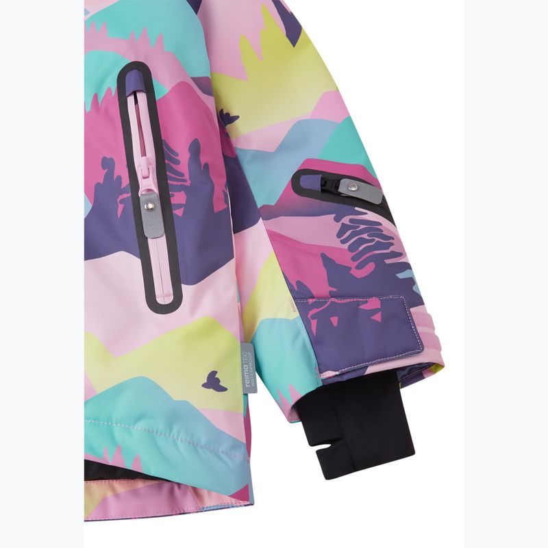 Детско скиорско яке Reima Kiiruna grey pink 7