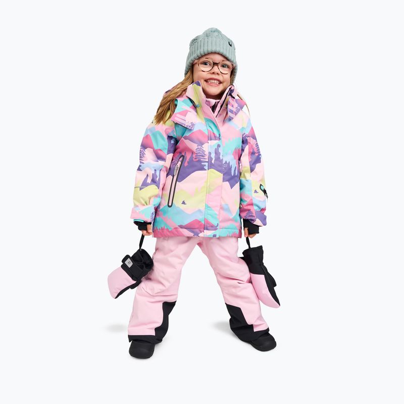 Детско скиорско яке Reima Kiiruna grey pink 12