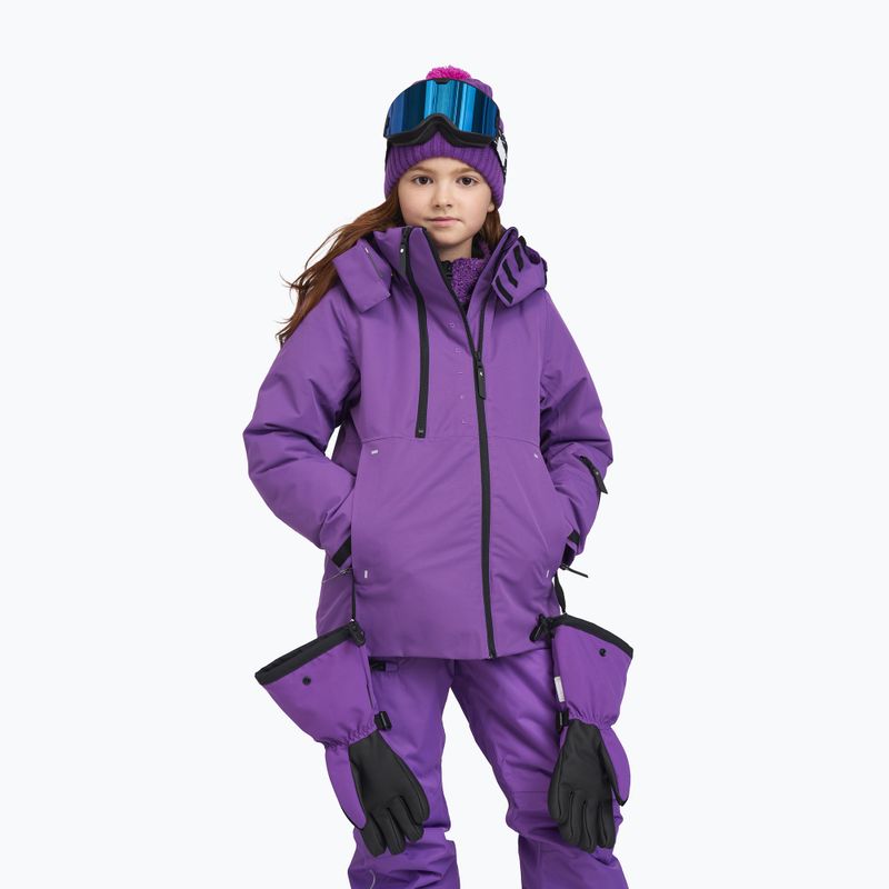 Детско скиорско яке Reima Perille plum purple 11