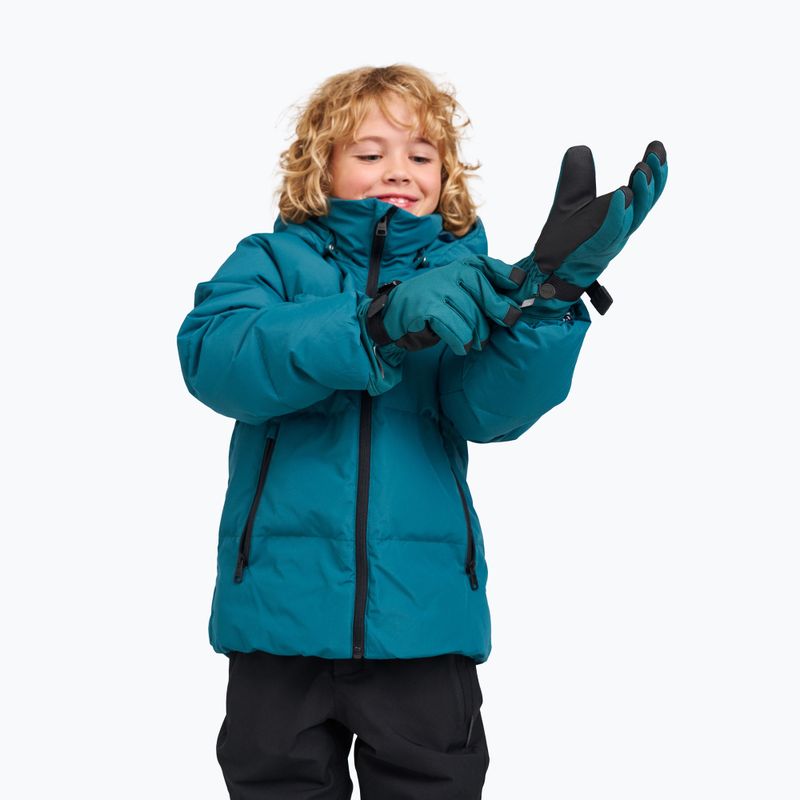Детско пухено яке Reima Paimio dark teal 8