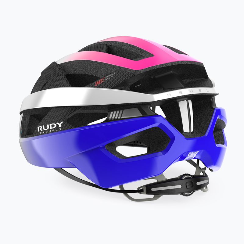 Велосипедна каска Rudy Project Rebel pearl metal/pink/cyber blue shiny 4
