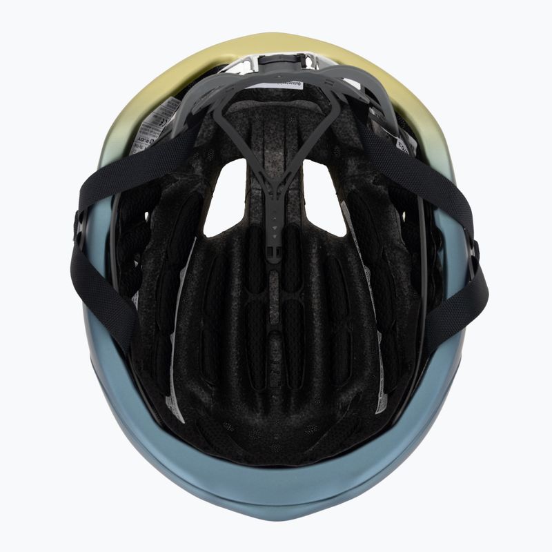 Велосипедна каска Rudy Project Nytron blue avio/apple green metal matte 5