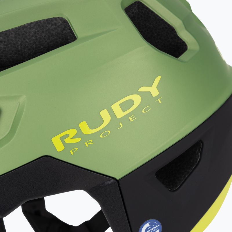 Велосипедна каска Rudy Project Terraform met.olive/black/acid green matte 7